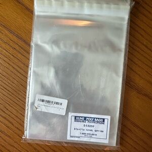 Uline Clear Resealable Poly Bags (5x7”)